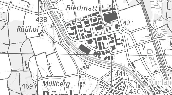 Kartenausschnitt: Wibachstrasse 15, 8153 Rümlang ZH