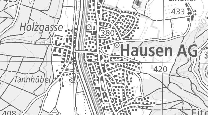 Kartenausschnitt: Hausen