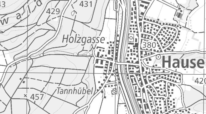 Kartenausschnitt: Obere Holzgasse 8, 5212 Hausen AG