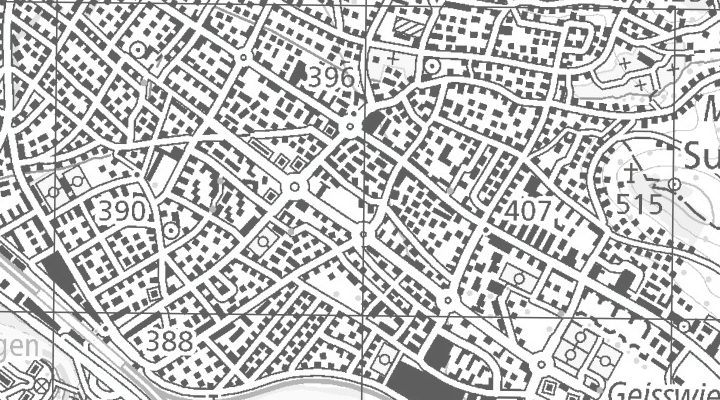Kartenausschnitt: 5430 Wettingen
