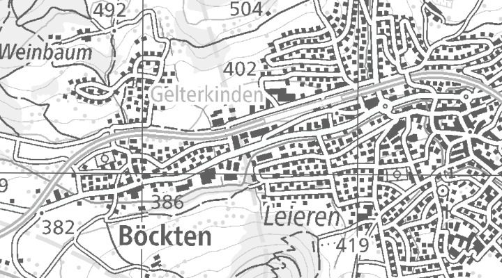 Kartenausschnitt: Sissacherstrasse 40, 4460 Gelterkinden