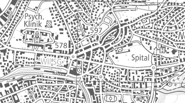 Kartenausschnitt: Poststrasse 19, 9500 Wil