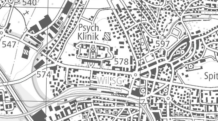 Kartenausschnitt: Zürcherstrasse 30, 9500 Wil