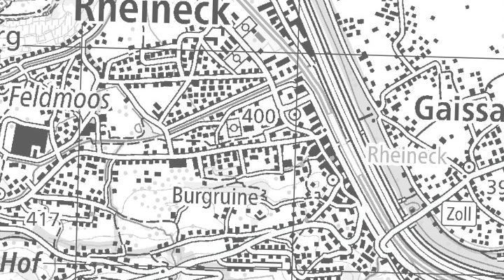 Kartenausschnitt: 9424 Rheineck