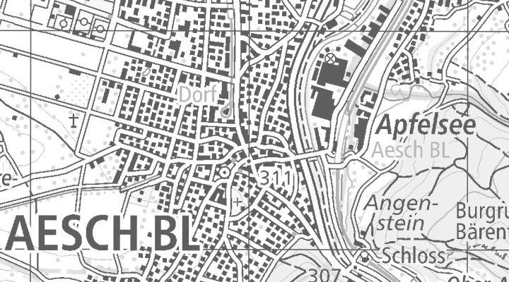 Kartenausschnitt: Jurastrasse 7, 4147 Aesch