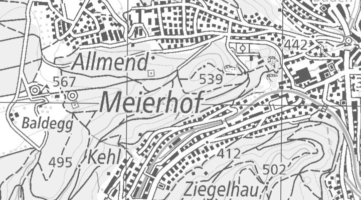 Kartenausschnitt: 5400 Region Aargau