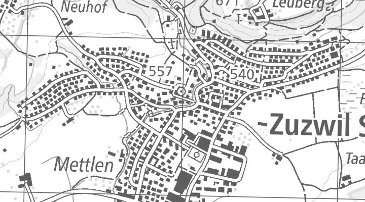Kartenausschnitt: Henauerstrasse 2, 9524 Zuzwil SG