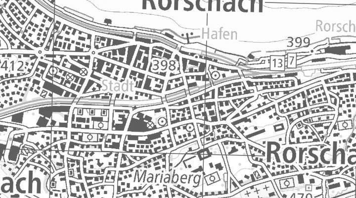 Kartenausschnitt: Churerstrasse 10, 9400 Rorschach