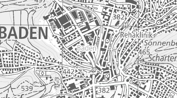 Kartenausschnitt: Stadtturmstrasse 19, 5400 Baden