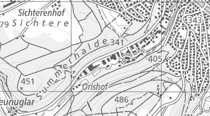 Kartenausschnitt: Oristalstrasse 100, 4410 Liestal