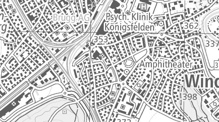 Kartenausschnitt: Süssbachareal 1, 5210 Windisch