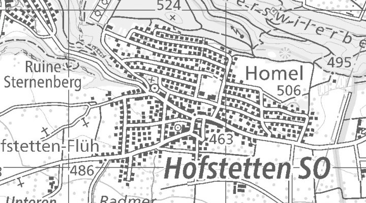 Kartenausschnitt: Buenenweg, 4114 Hofstetten SO