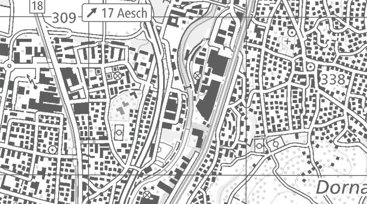 Kartenausschnitt: Weidenring 34, 4147 Aesch BL