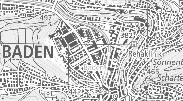 Kartenausschnitt: Haselstrasse 18, 5400 Baden