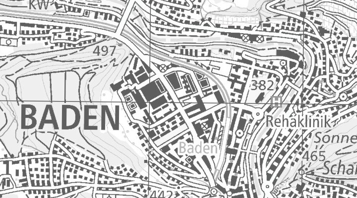 Kartenausschnitt: Kreuzweg 11, 5400 Baden