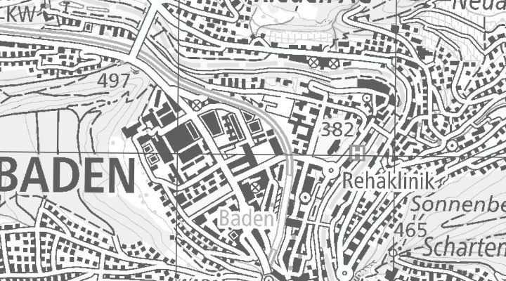 Kartenausschnitt: Brown-Boveri-Str., 5400 Baden