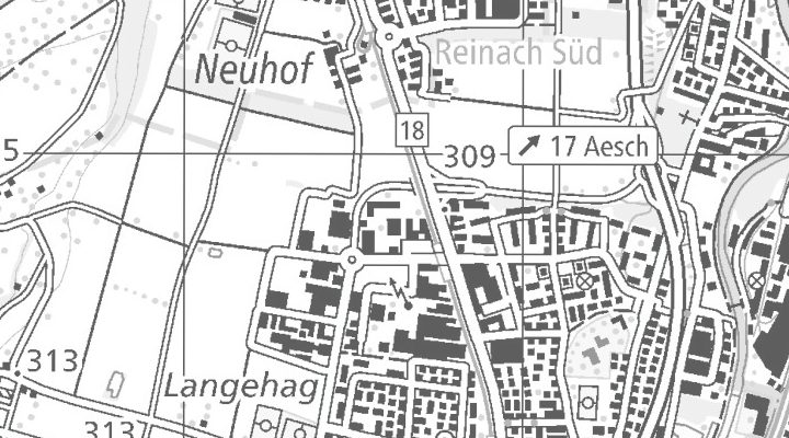 Kartenausschnitt: Therwilerstrasse 1, 4147 Aesch BL