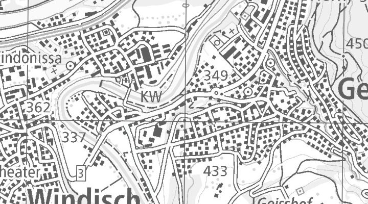 Kartenausschnitt: Im Risi 5, 5412 Gebenstorf