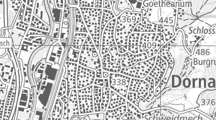 Kartenausschnitt: 4143 Dornach