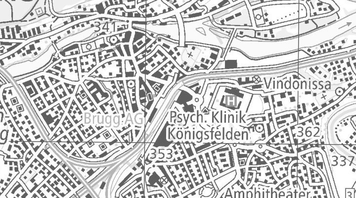 Kartenausschnitt: Bahnhofstrasse 6, 5210 Brugg-Windisch