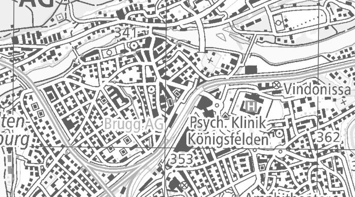 Kartenausschnitt: Neumarkt 1, 5200 Brugg AG