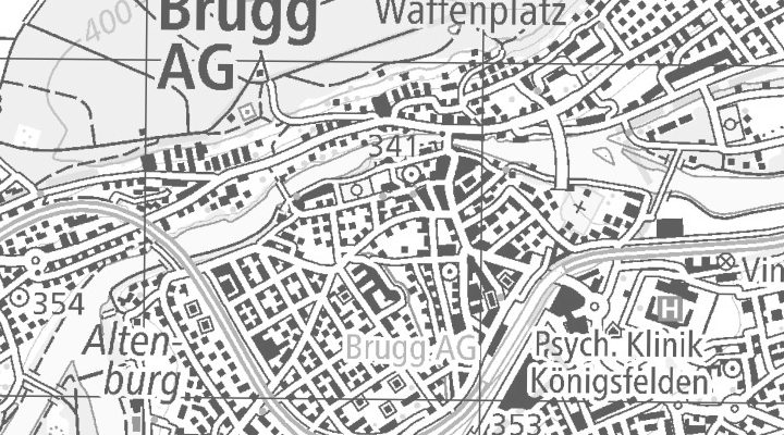 Kartenausschnitt: Laurstrasse 10, 5200 Brugg AG