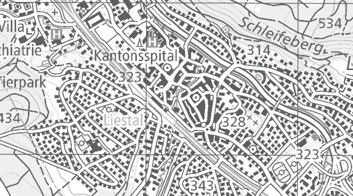 Kartenausschnitt: 4410 Liestal