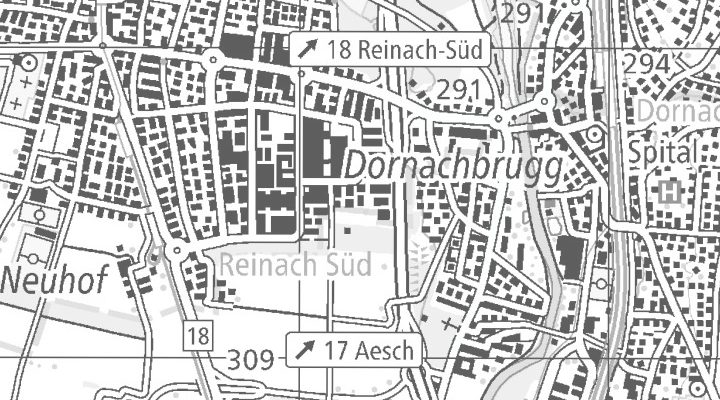 Kartenausschnitt: Seewenweg 6, 4153 Reinach BL