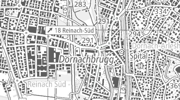 Kartenausschnitt: Im Bruggrain 6, 4153 BL Reinach