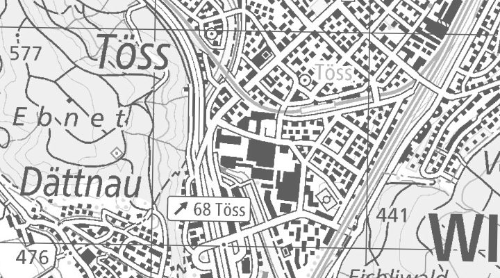 Kartenausschnitt: Klosterstrasse 22a, 8406 Winterthur