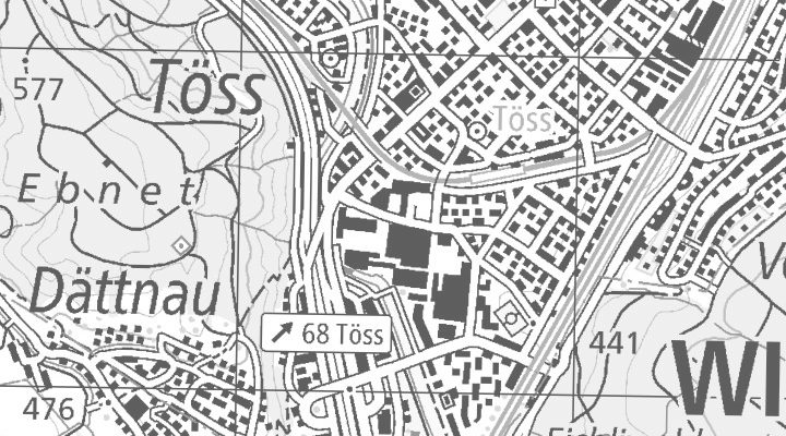 Kartenausschnitt: Klosterstrasse 19, 8406 Winterthur