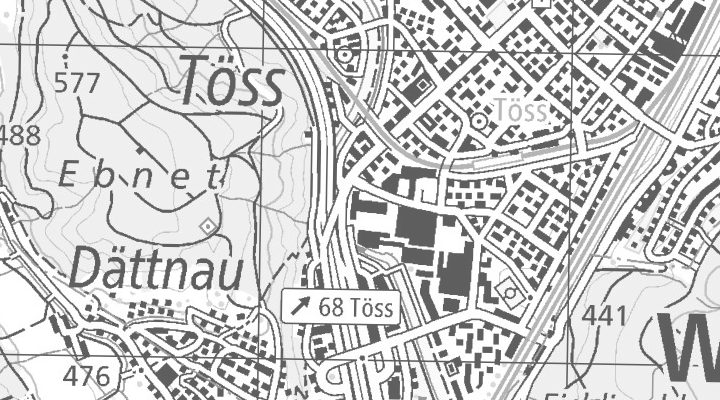 Kartenausschnitt: Klosterstrasse 20, 8406 Winterthur