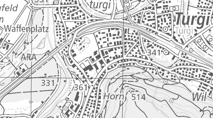 Kartenausschnitt: Im Halt 2, Im Geelig, 5412 Gebenstorf