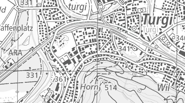 Kartenausschnitt: Im Halt 8, 5412 Gebenstorf