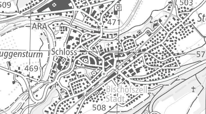 Kartenausschnitt: Steigstrasse 2, 9220 Bischofszell