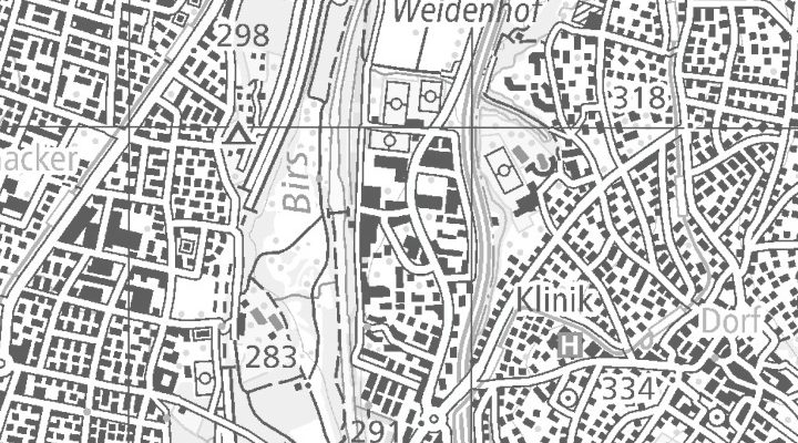 Kartenausschnitt: Birsweg 1, 4144 Arlesheim