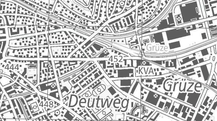 Kartenausschnitt: St. Gallerstrasse 122, 8404 Winterthur