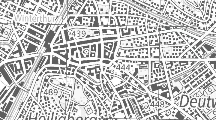 Kartenausschnitt: Tösstalstrasse 12, 8400 Winterthur