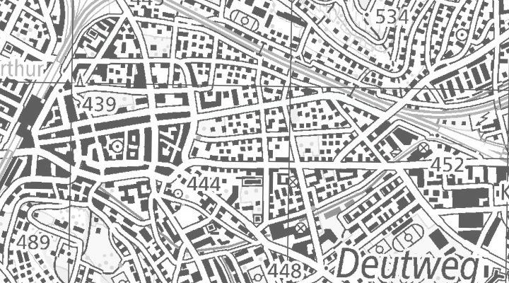 Kartenausschnitt: 8401 Winterthur