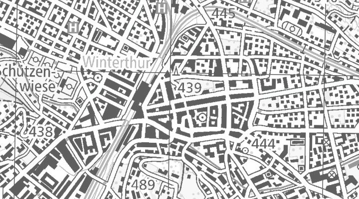 Kartenausschnitt: Stadthausstrasse 12, 8400 Winterthur (Altstadt)