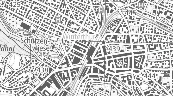 Kartenausschnitt: Wartstrasse 2, 8400 Winterthur