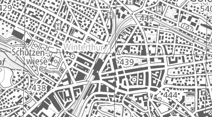Kartenausschnitt: Bahnhofplatz 15, 8400 Winterthur