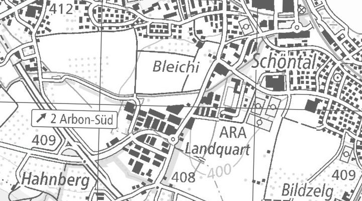 Kartenausschnitt: 7302 Landquart