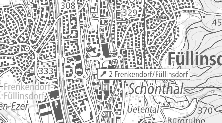 Kartenausschnitt: Mühlerainstrasse 26, 4414 Füllinsdorf