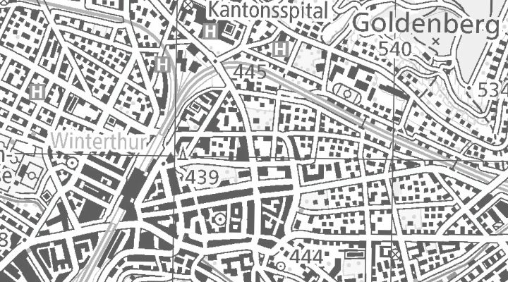 Kartenausschnitt: Lindstrasse 6, 8400 Winterthur