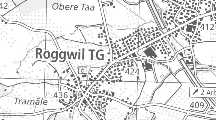 Kartenausschnitt: 9325 Roggwil
