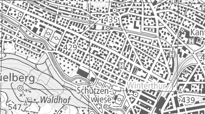 Kartenausschnitt: Bürglistrasse 29, 8400 Winterthur
