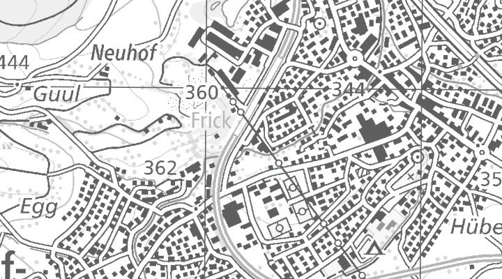 Kartenausschnitt: Dammstrasse 3, 5070 Frick