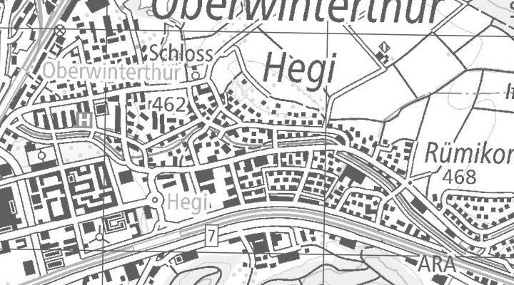 Kartenausschnitt: Stegackerstrasse 14, 8409 Winterthur