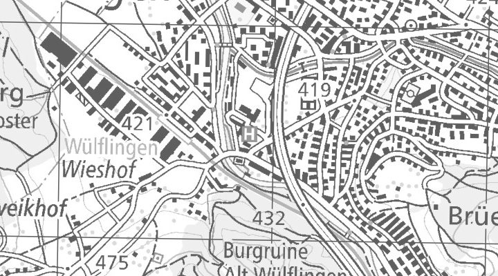Kartenausschnitt: Wieshofstrasse 102, 8408 Winterthur